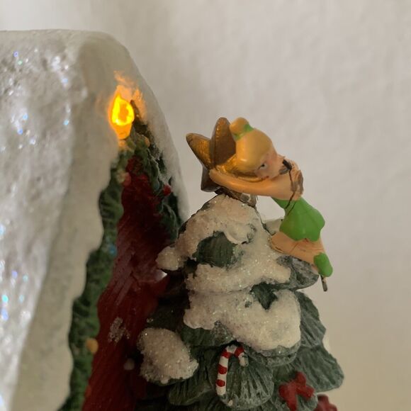 Bradford Exchange Disney Twas The Night Before Christmas Illuminated House Story - Picture 14 of 16